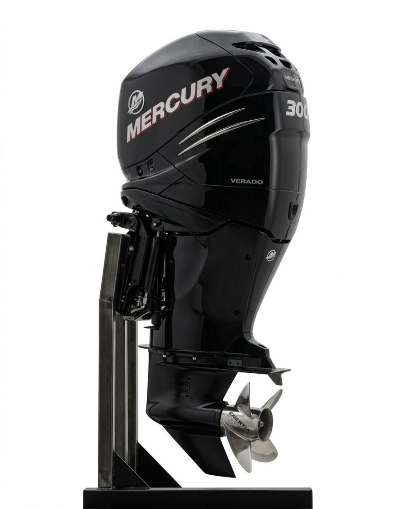 A paired set of high-performance Yamaha F350 V8 four-stroke boat engines, highlighting the best outboard motors uk dealerships supply for commercial offshore vessels.