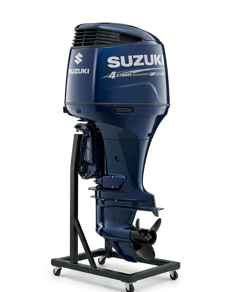 A portable four-stroke Honda 2.3HP tiller-handle motor, ranking among the best outboard motors uk suppliers provide for small tenders and inflatables.